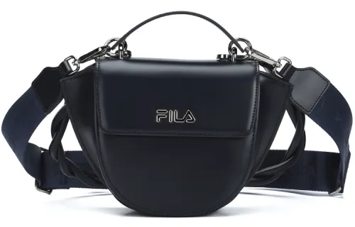 FILA PU, Textile Mixture Shoulder Bag, Crossbody Bag, Handbag Regular Women's Legend Blue
