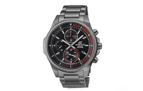 CASIO EDIFICE Collection Quartz Movement Stainless Steel Strap Watch 49.3mm Men's Watches Black Dial