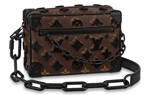 LOUIS VUITTON Mini Soft Trunk Monogram Tuffetage Black