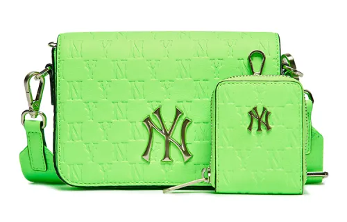 MLB Monogram Collection Polyester Combo Bag, Shoulder Bag, Crossbody Bag Regular Unisex Green