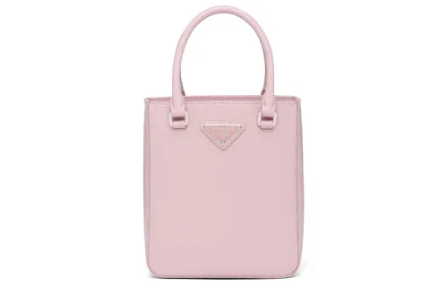 PRADA Leather Tote Bag, Shopping Bag, Handbag Small Women's Pink
