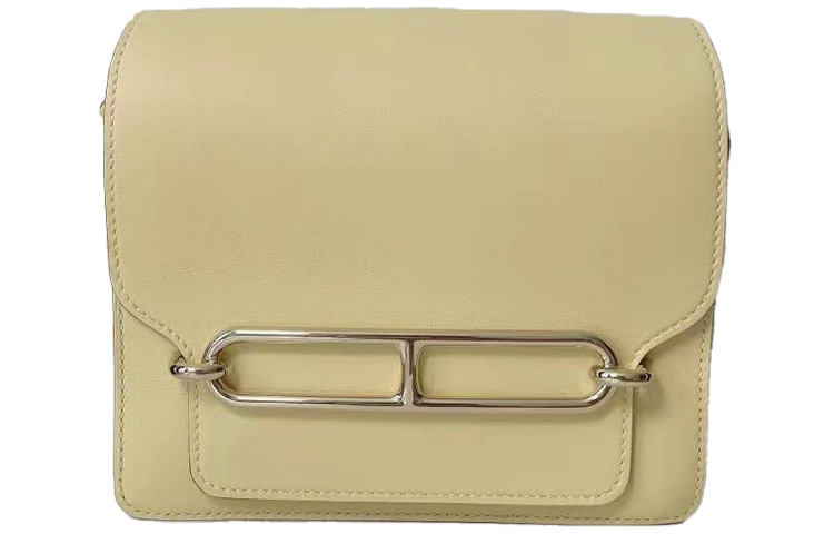 HERMES Roulis Swift Leather Pig Nose Bag, Shoulder Bag, Crossbody Bag Mini Women's 1Z Jaune Poussin Chick Yellow