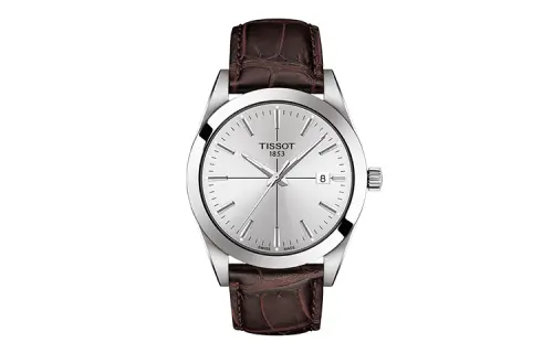 TISSOT Windy Collection Quartz Movement 100m Waterproof Men's Watch 40mm White Dial Stainless Steel Case