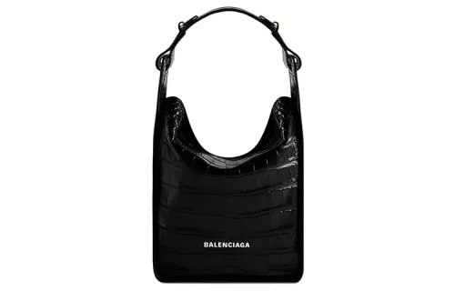 Balenciaga Tool 2.0 Cow Leather Tote One Shoulder Handbag Mini Women's Black