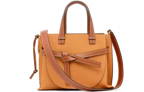 LOEWE Gate Soft Grain Calfskin Shoulder Bag, Crossbody Bag, Handbag Small Women's Candy Color/Light Caramel/Hickory Nut