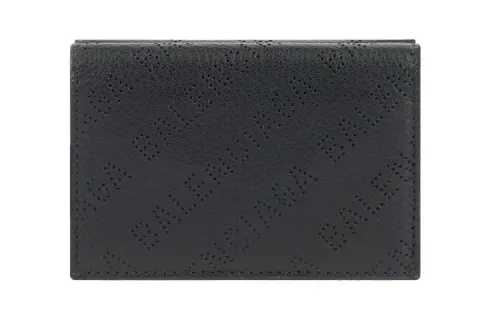 Balenciaga Cow Leather Wallet Mini Men's Black