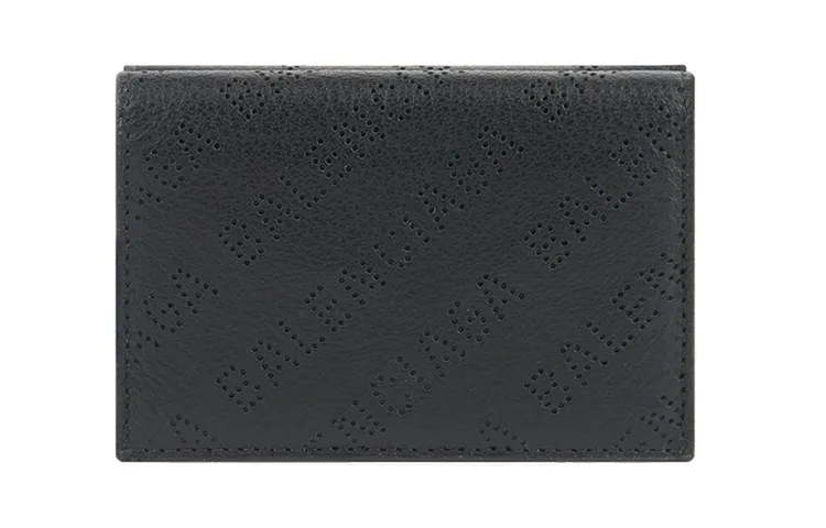 Balenciaga Cow Leather Wallet Mini Men's Black