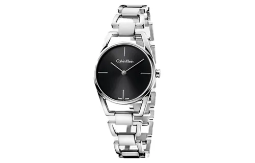 CALVIN KLEIN CK Quartz Wrist Watches Quartz Movement Stainless Steel Watchband Black Dial Women's Watch
