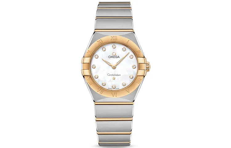 OMEGA Constellation Collection Zodiac Watch Quartz Movement Women's Watch 28mm White Dial