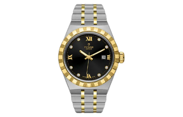 TUDOR Royal Collection Automatic Mechanical Movement Date Display Women's Watch 28mm Black Dial