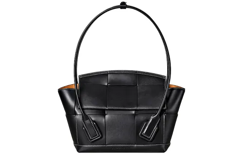 Bottega Veneta Cow Leather Handbag Women's Black