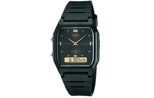 CASIO Men YOUTH Black Watch AW-48HE-1AVDF