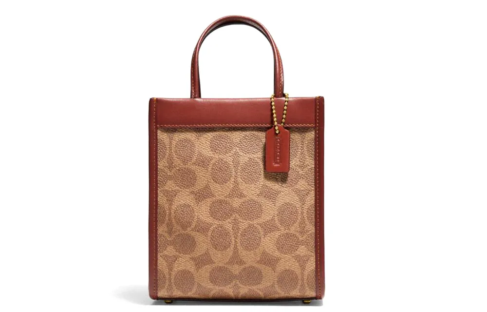 COACH Cashin PVC Leather Tote Bag, Shopping Bag, Cell Phone Pouch, Crossbody Bag, Shoulder Bag, Handbag Regular Women's