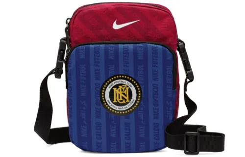 Nike Polyester Shoulder Bag Unisex Red Blue