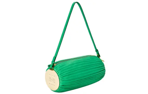 LOEWE Bracelet Lambskin Wrist Bag, Shoulder Bag Women's Forest Green