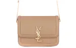 SAINT LAURENT SOLFERINO Leather Crossbody Bag, Shoulder Bag Women's Milk Tea