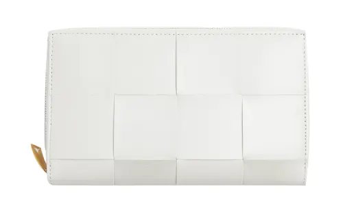Bottega Veneta Bottega Veneta Luggage Collection Sheepskin Wallet Women's Chalk White