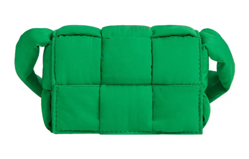 Bottega Veneta CASSETTE Pillow Bag Polyamide Shoulder Bag, Crossbody Bag Mini Women's Green