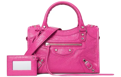 Balenciaga Sheepskin Biker Bag, Crossbody Bag, Shoulder Bag, Handbag Mini Women's Zhi Red