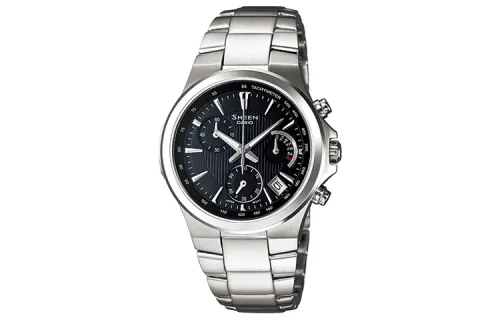 CASIO SHEEN Business Quartz Movement Stainless Steel Strap Watch Women's Watch Black Dial
