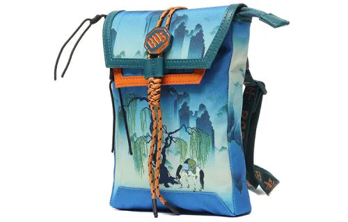 Li Ning Badfive Recycled Polyester Crossbody Bag, Shoulder Bag Unisex Blue