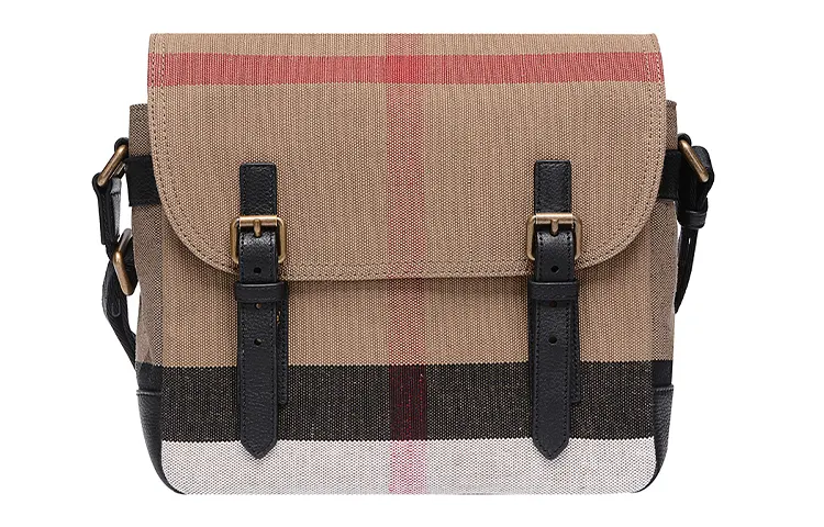 Burberry Fabric Messenger Bag, Shoulder Bag, Crossbody Bag Regular Men's Khaki
