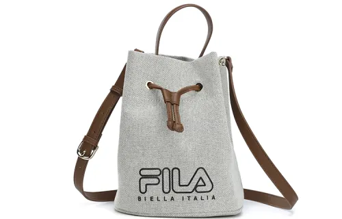 FILA Pu Crossbody Bag, Portable Small Handbag Regular Women's Khaki