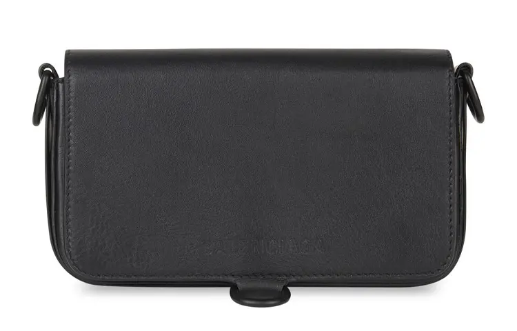Balenciaga Bondage Cow Leather Shoulder Bag, Crossbody Bag Regular Women's Black