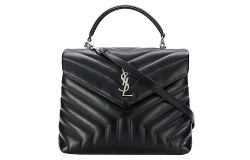 SAINT LAURENT Leather Handbag, Shoulder Bag, Crossbody Bag Regular Women's Black