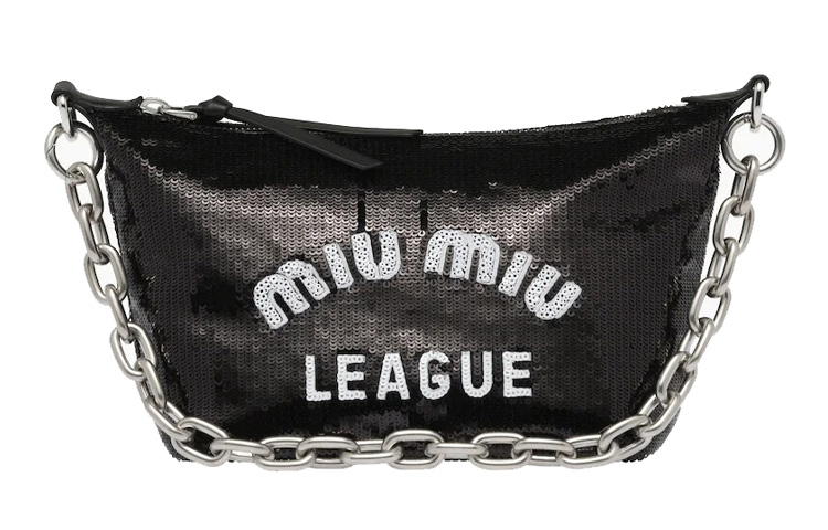 MIU MIU Spirit Fabric Handbag Women's Black