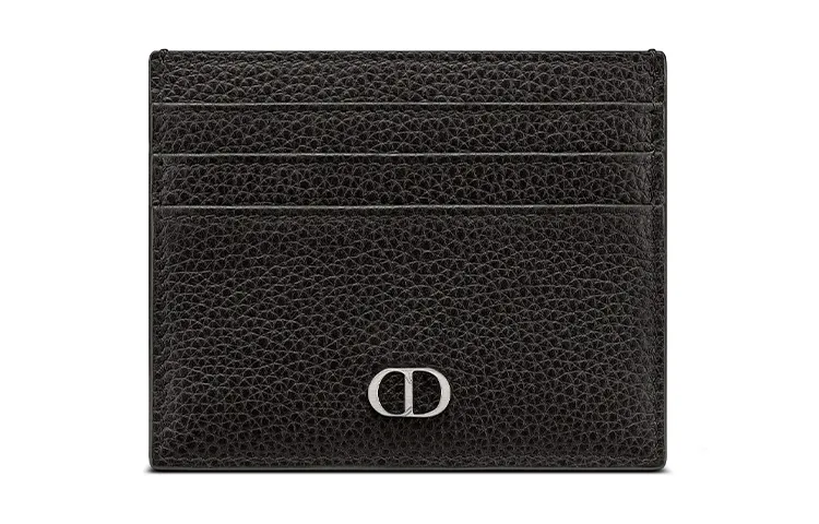 DIOR Cow Leather Card Holder Card Holder Men's Black