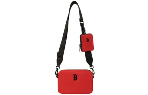MLB Polyester 2 in 1 Camera Bag Combo, Shoulder Bag, Crossbody Bag Mini Unisex Red