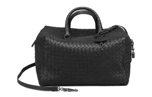 Bottega Veneta Leather One Shoulder Handbag Women's Black