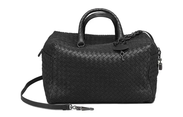 Bottega Veneta Leather One Shoulder Handbag Women's Black