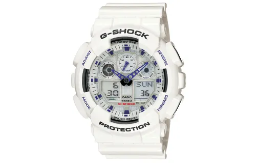 CASIO Men Liquid Crystal/Analog Dual Display Series Gray Watch GA-100A-7A