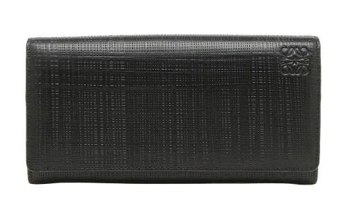 LOEWE Leather Wallet Men's Black