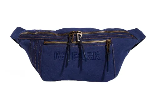 Adidas Originals IVY PARK Collaboration Cotton Shoulder Bag, Crossbody Bag, Fanny Pack Regular Unisex Dark Blue