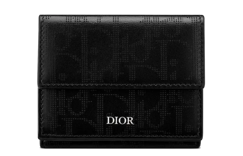 DIOR Leather Wallet Men's Black