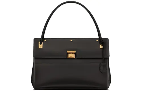 DIOR Cow Leather Handbag Women's Black