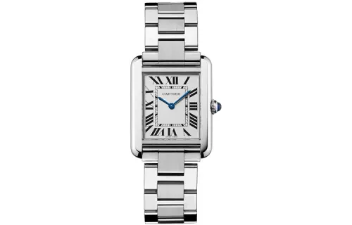 CARTIER TANK DE Quartz Movement Women's Watch 31mm 31*24.4mm Silver Dial Stainless Steel Case