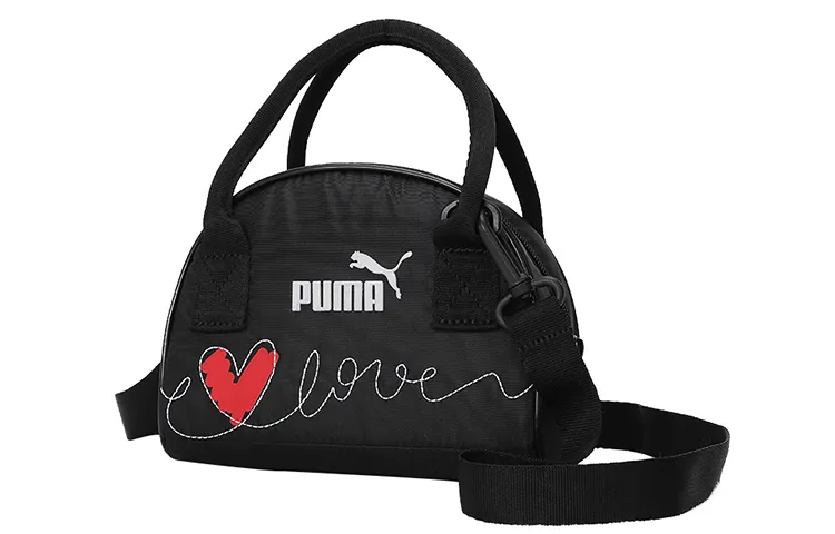 PUMA Polyester Pillow Bag Handbags Unisex Black