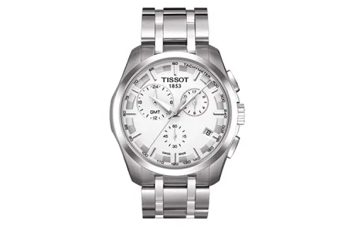 TISSOT Kutu Collection Quartz Movement Men's Watches Watch 41mm White Dial Steel Watch Case Steel Strap