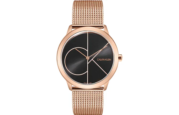 CALVIN KLEIN Wrist Watches Quartz Movement Stainless Steel Watchband 35mm Black Dial Unisex