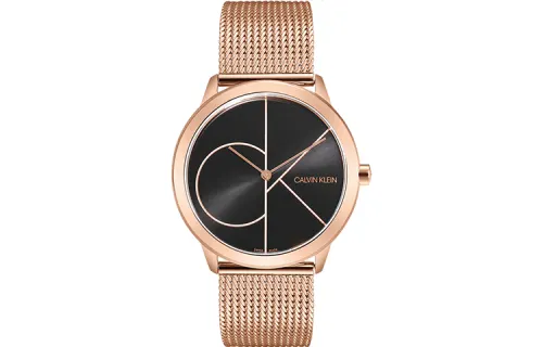 CALVIN KLEIN Wrist Watches Quartz Movement Stainless Steel Watchband 35mm Black Dial Unisex