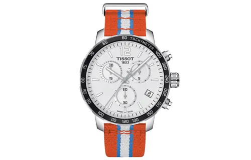 TISSOT Tissot, quartz waterproof white dial stainless steel, case, quartz mechanism, 100meter, men's style, 42mm