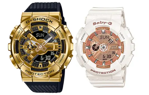 CASIO Unisex Pair Table Series Black Watch