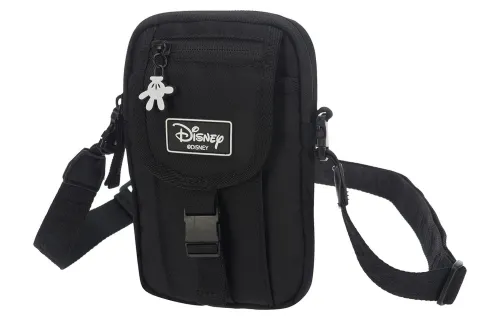 Li Ning Disney Collaboration Fabric Shoulder Bag, Crossbody Bag Women's Black