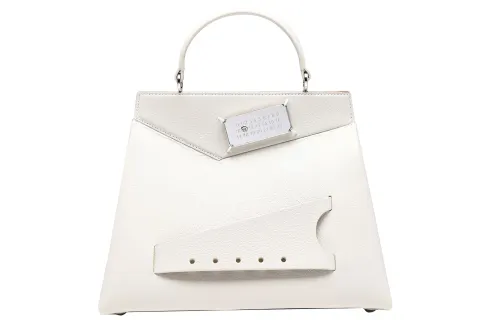 Maison Margiela Goatskin Clutch Handbag, Shoulder Bag, Crossbody Bag Women's White