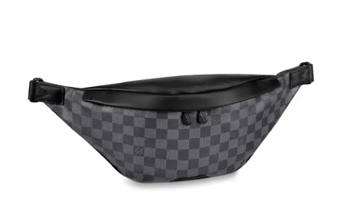 LOUIS VUITTON Discovery Canvas With Leather Fanny Pack Regular Men's Black