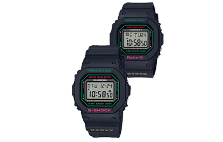 CASIO Unisex Pair Table Series 48.9mm Black Watch LOV-19B-1P